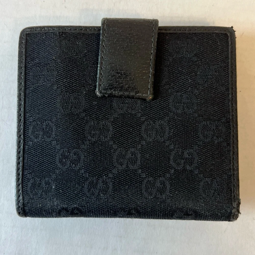 Gucci GG‎ Canvas Leather compact, Bifold Wallet - Picture 2 of 15
